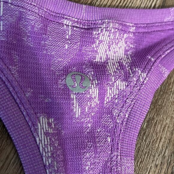 Lululemon swiftly tank race length moonlight magenta/ lavender size 10 - Picture 6 of 6